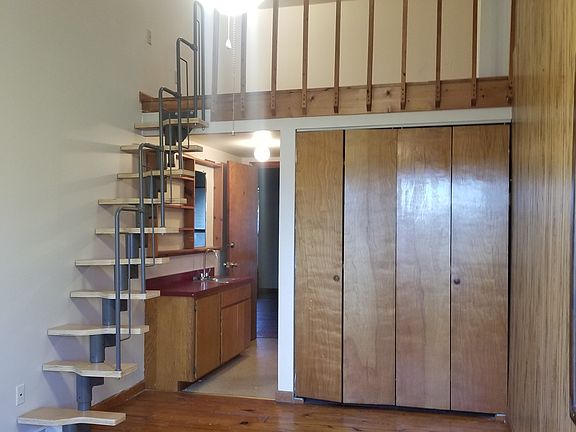 view of room from back door