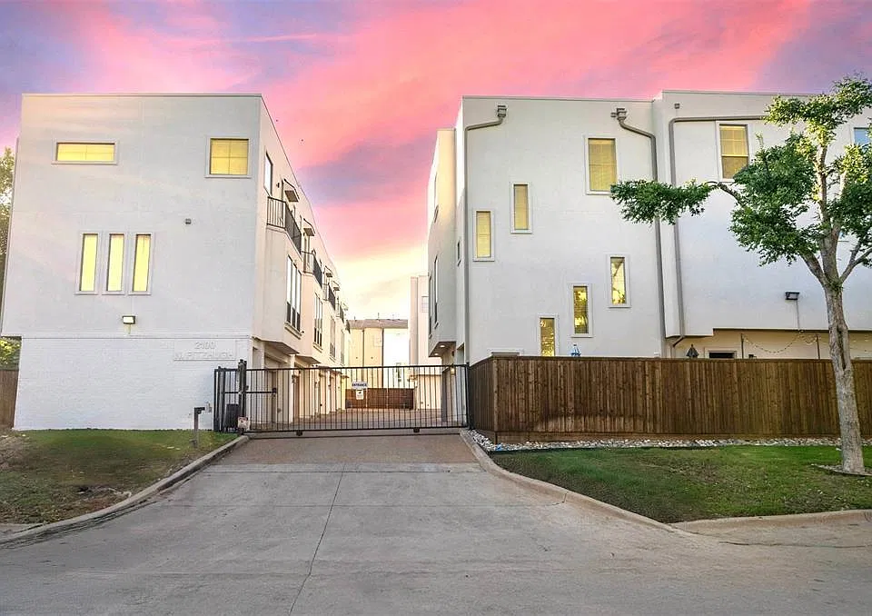 Small community with gated secure entry/exit.