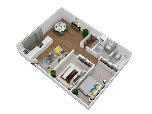 Floor plan Two Bedroom