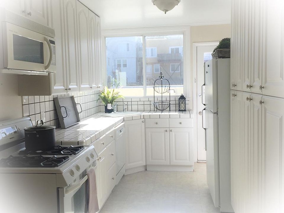 Kitchen facing west.