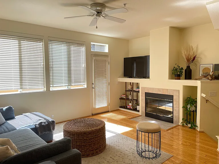 Built in fireplace