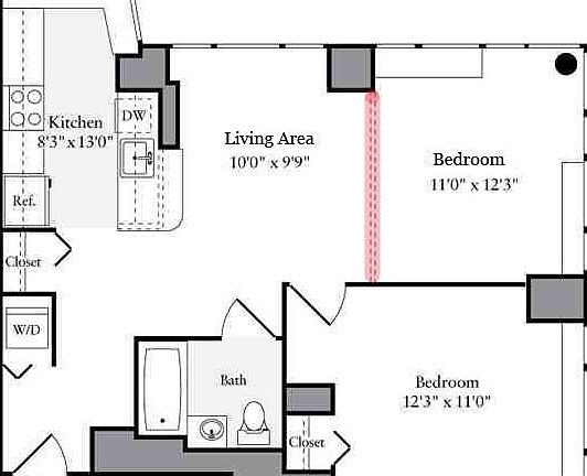 3rd image of 515 W 52nd St APT 14F