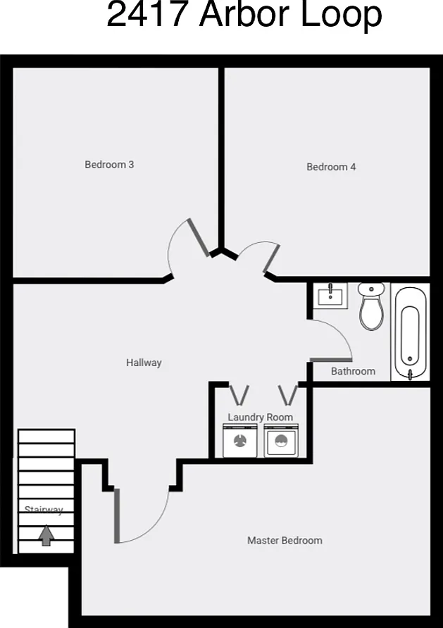 Room in 4 Bedroom Townhome at Arbor Loop Dr — Photo 4