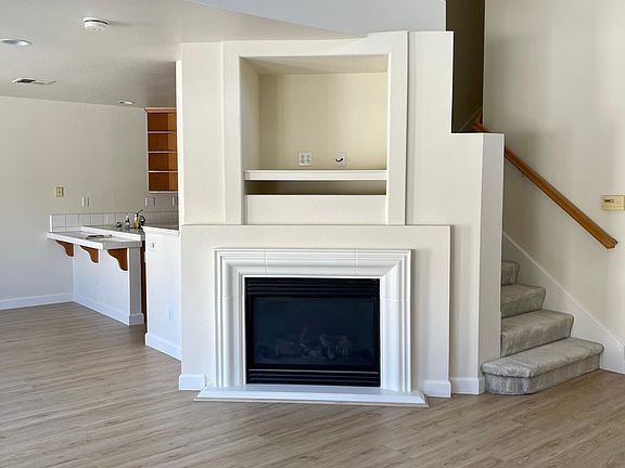 Gas fireplace in living room