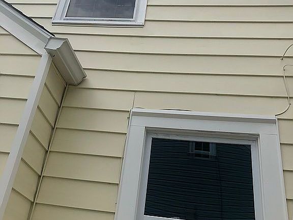 Left side/attic window