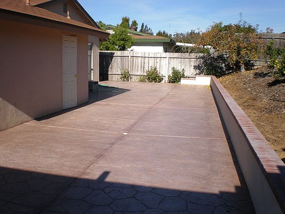 Rear patio