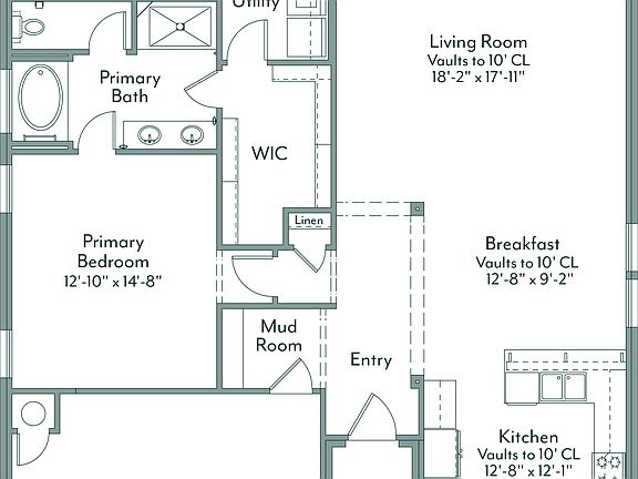 Holloway - Canvas Collection Floor Plan with Porch A Traditional