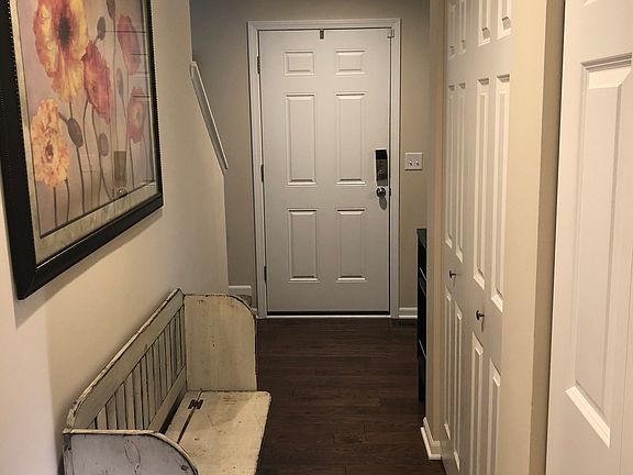 Hallway with pantry & closet