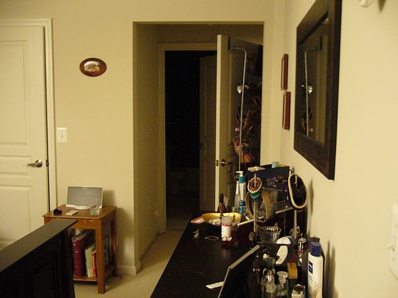 Master bedroom to the bathroom