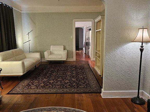 View from front room into living room.