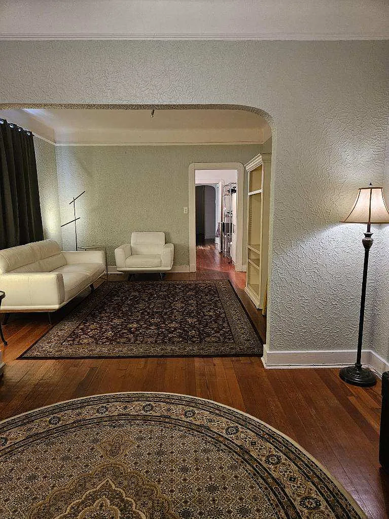 View from front room into living room. - 524 Jefferson St