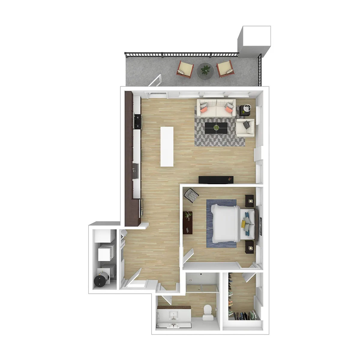 Floor plan 1E