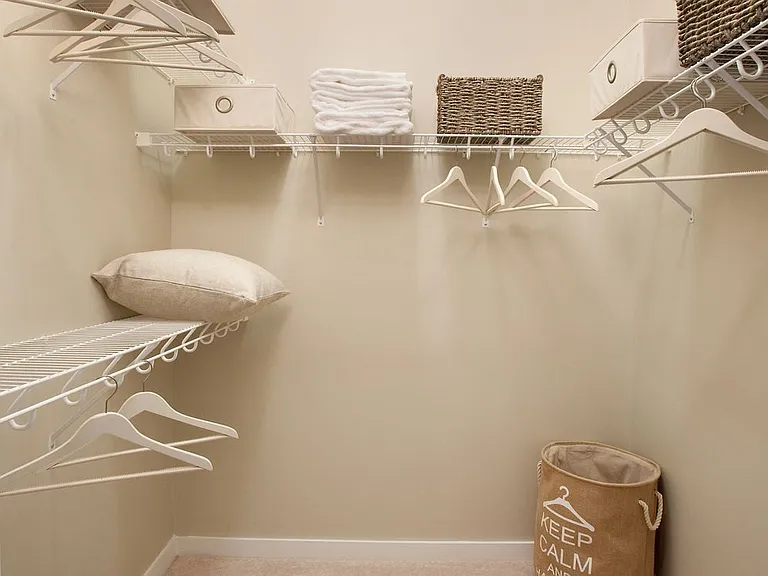Spacious, walk-in closet