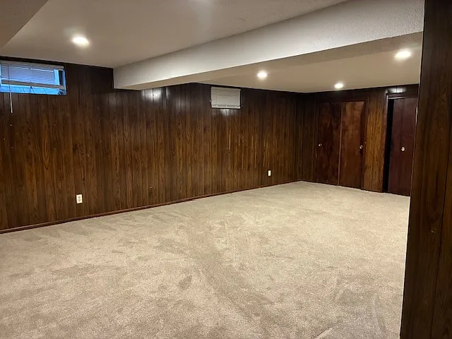 rec room in basement
