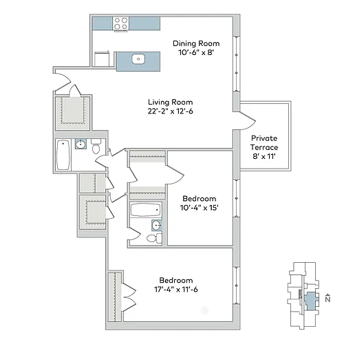 Floor plan dor-2bTF