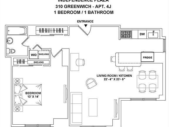 2nd image of 310 Greenwich St #3104J