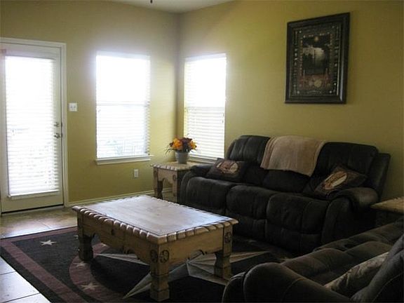 Living area, tile floors through out home