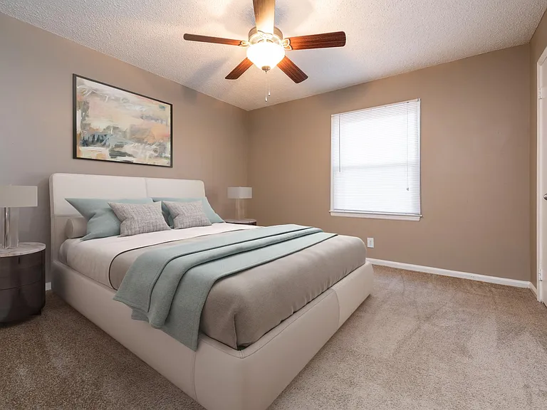 Classic townhome bedroom