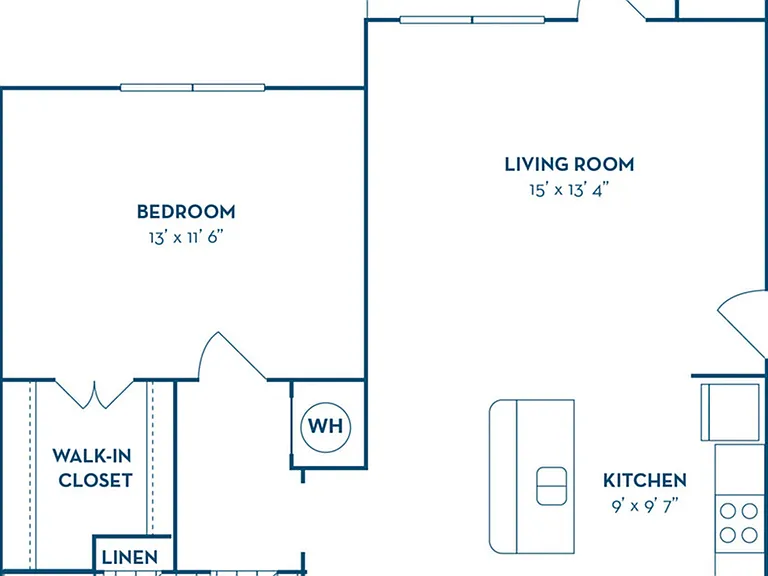1 Bedroom | 1 Bath | 768 SF 1 Bedroom | 1 Bath | 768 SF