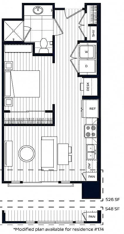 Floor plan Studio-A