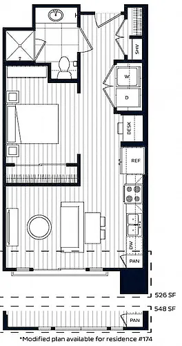 Floor plan Studio-A