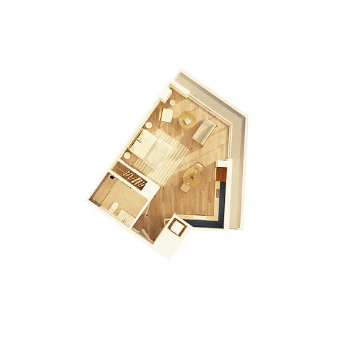 Floor plan Studio Type D (S03)