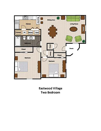 Floor plan Two bedroom
