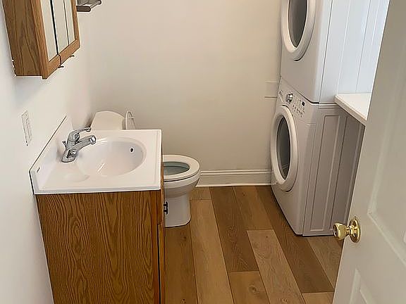 Downstairs half bath/laundry