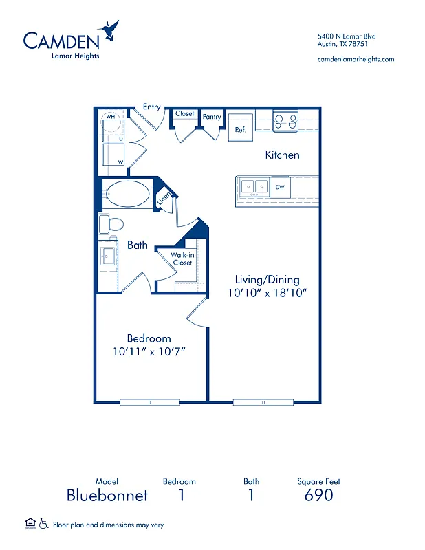 Floor plan Bluebonnet