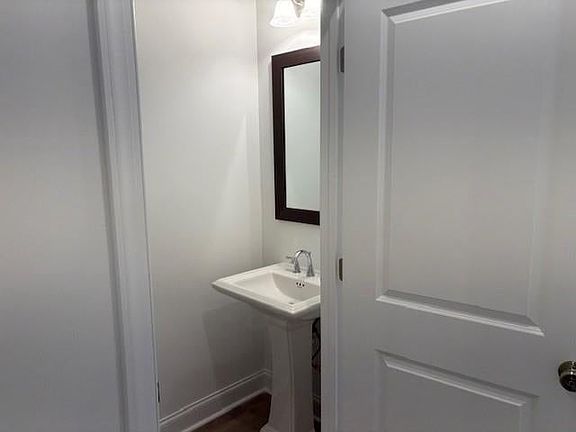 Powder room on first floor