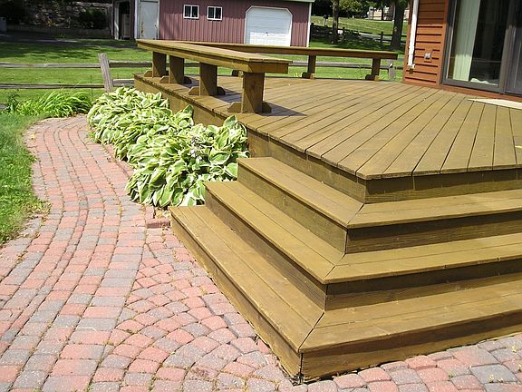Patio pavers & rear deck