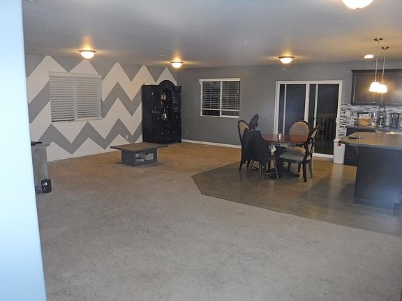 Main floor living and dining room