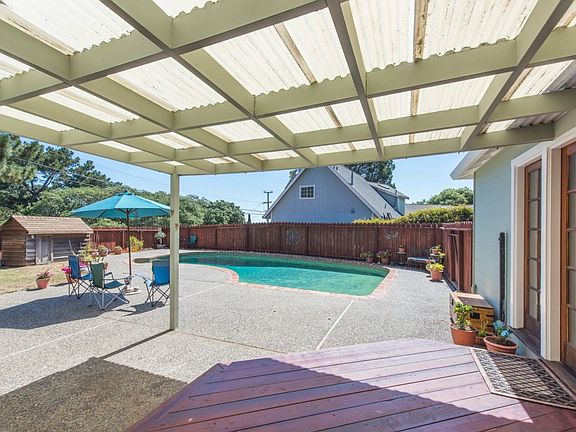 Rear patio, yard and pool