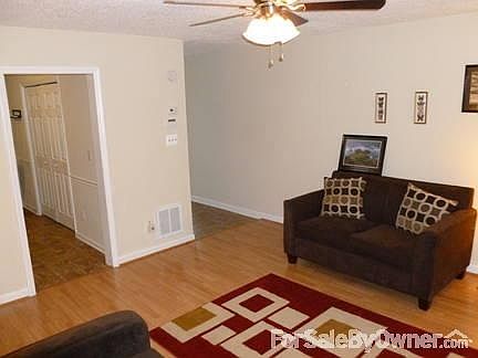 View from Stairway
						:
						View from stairway landing. Doorway to kitchen and front hallway.