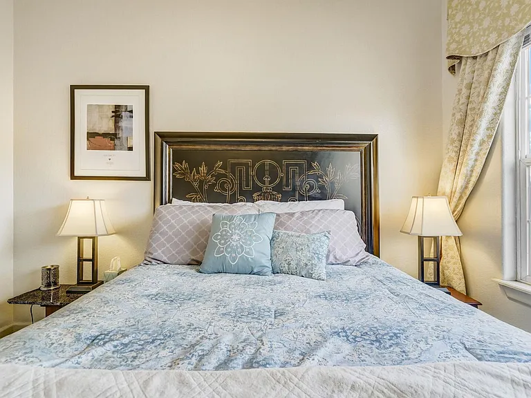Queen sized bed