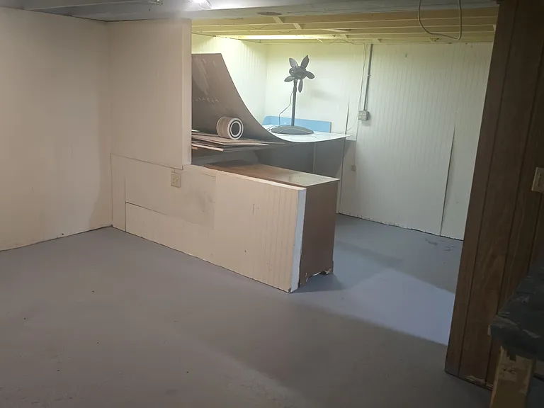 basement workshop/storage room