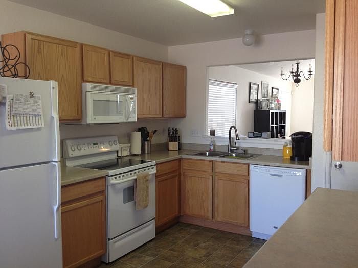Bright open kitchen with new dishwasher
