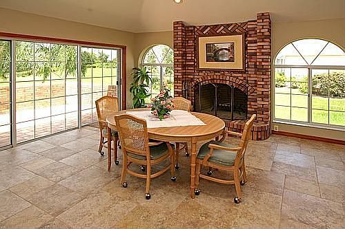 Breakfast Nook and Fireplace