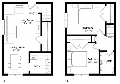 Floor plan B2-W