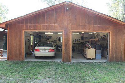 Extra large 28x28 garage fully insulated & sealed.