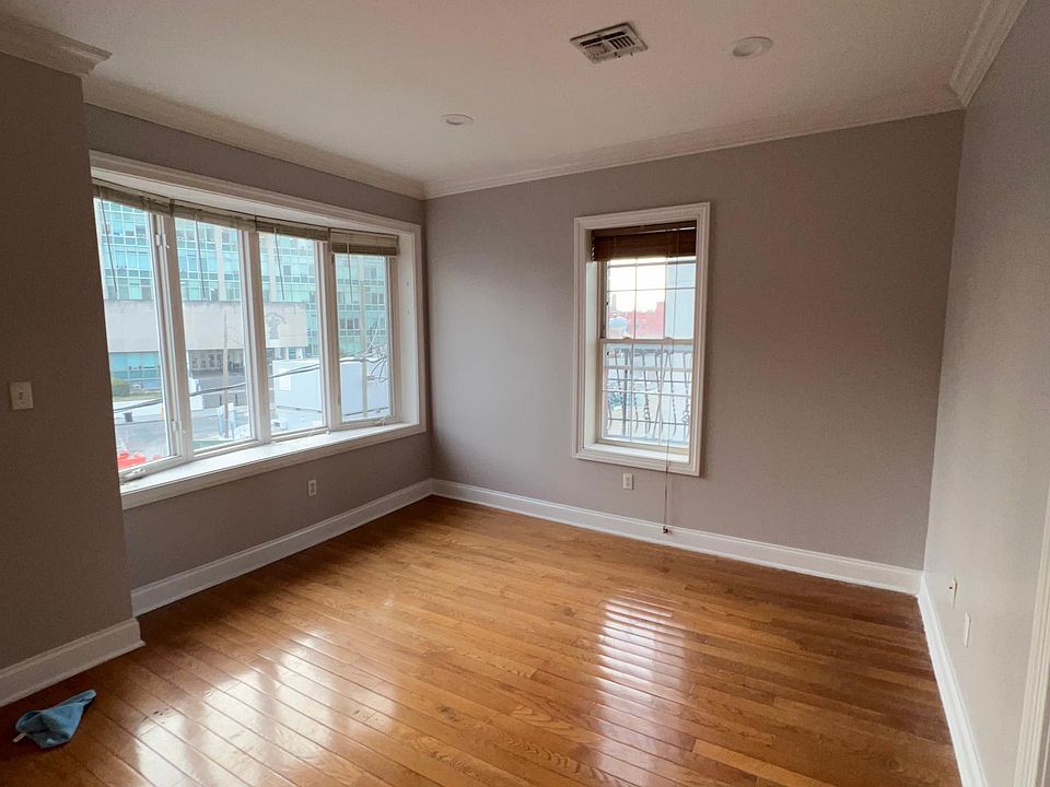 Newly finished wood floors