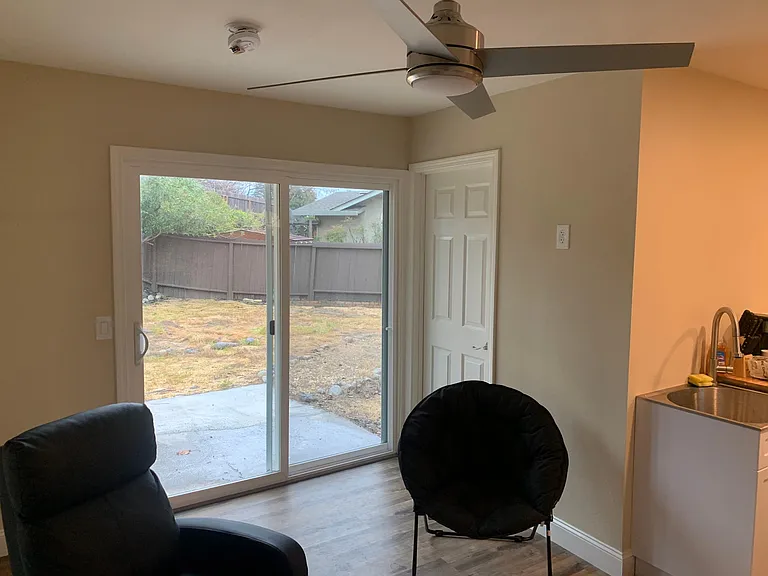 Recliner and ceiling fan