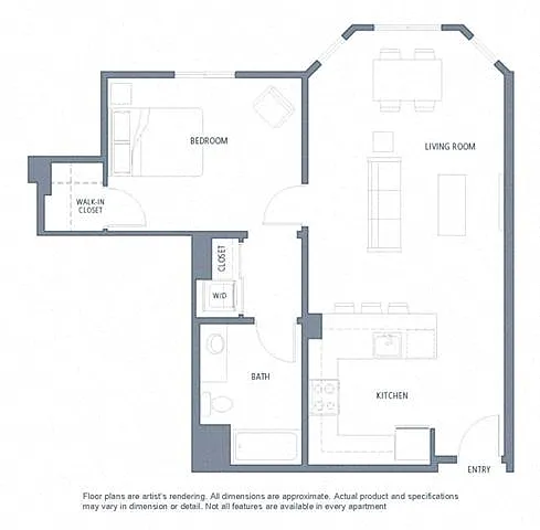 Floor plan 833 1B1B