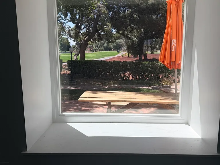 Picture window view.
