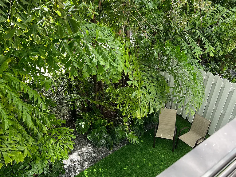 back yard view from master bedroom