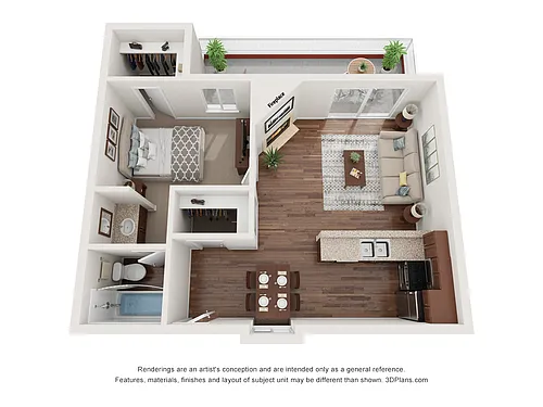 Floor plan mm1x1f