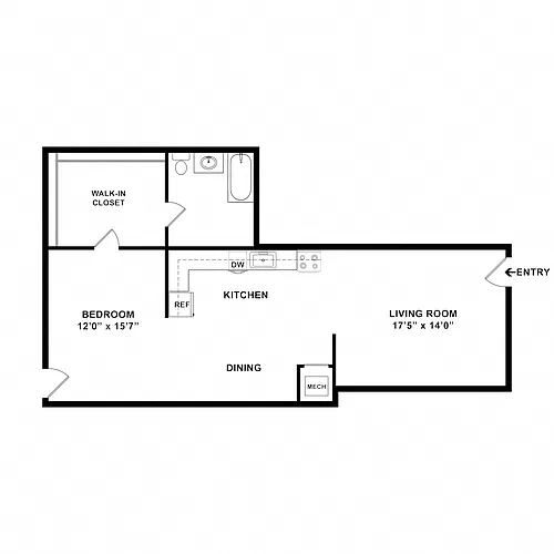 Floor plan Studio