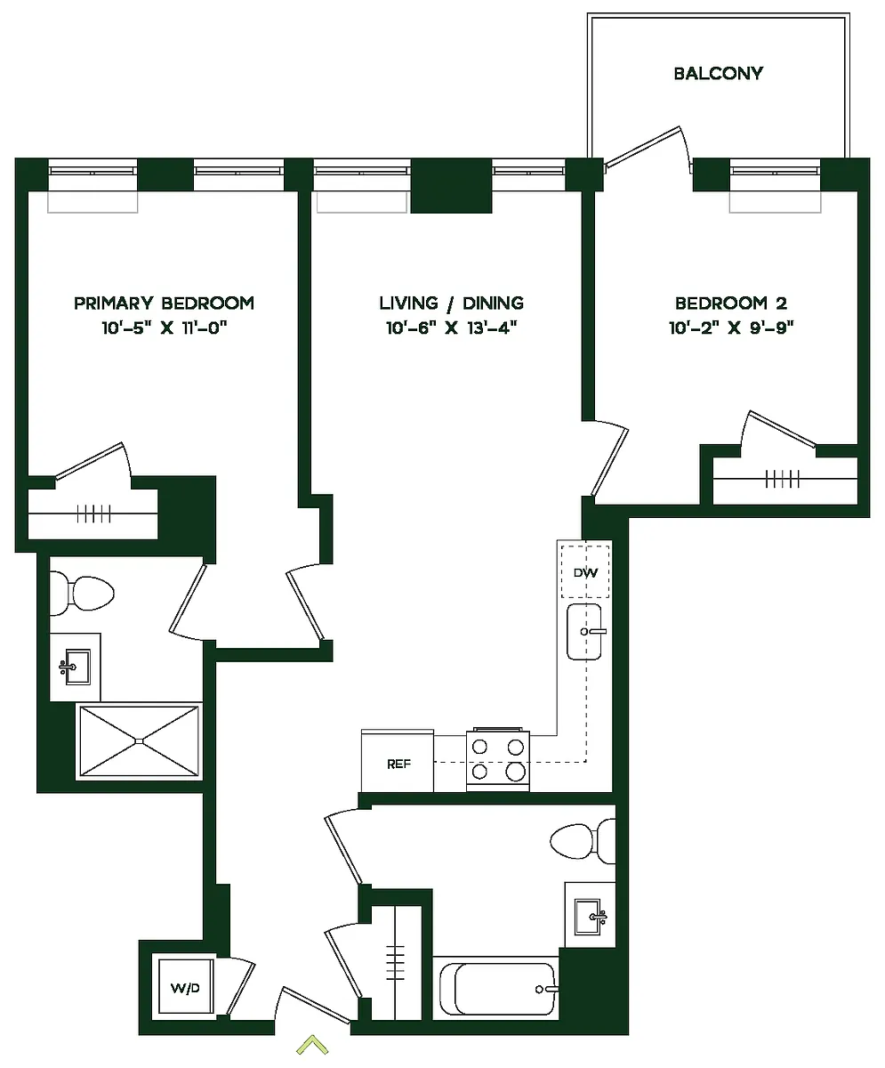 Floor plan B1E