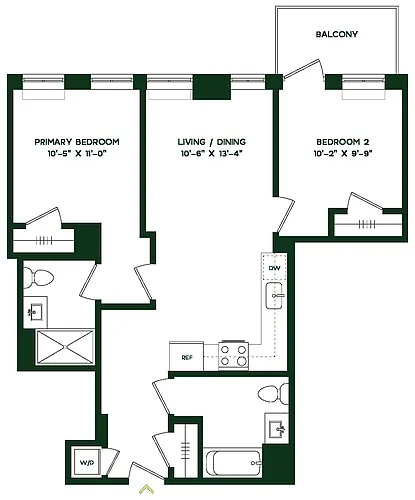 Floor plan B1E
