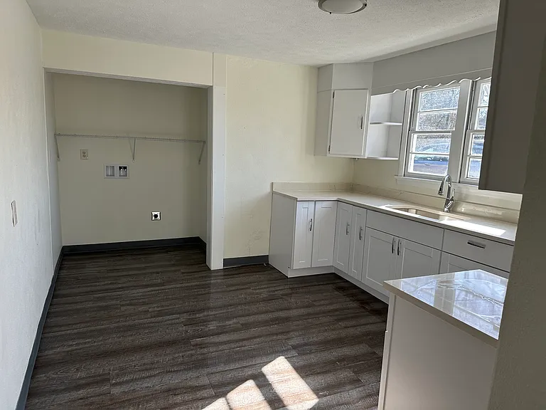 Basement apartment kitchen